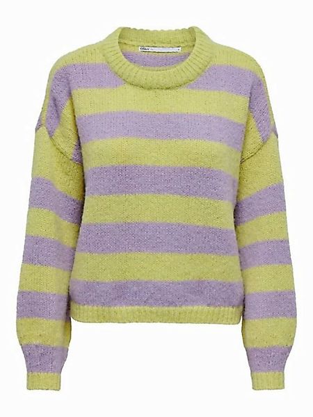 ONLY Strickpullover ONLBUBBLE LIFE LS STRIPE ONECK KNT günstig online kaufen