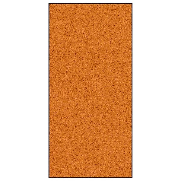 vidaXL Fußmatte Orange und Schwarz 120 x 250 cm Polyamid und PVC 4100745 günstig online kaufen