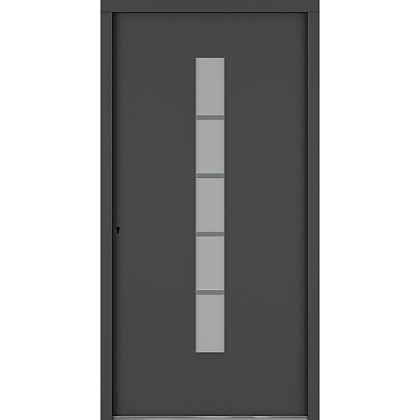 Roro Haustür OAE 1202 Aluverbund Weiß-Anthrazit 100 cm x 210 cm DIN L günstig online kaufen