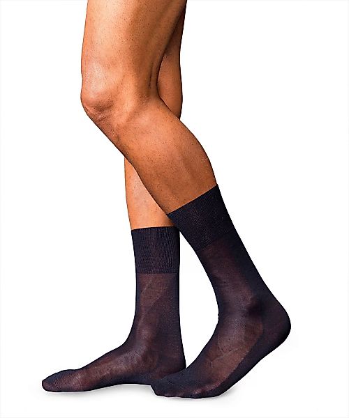 FALKE No. 4 Pure Silk Gentlemen Socken, Herren, 47-48, Blau, Uni, Seide, 14 günstig online kaufen