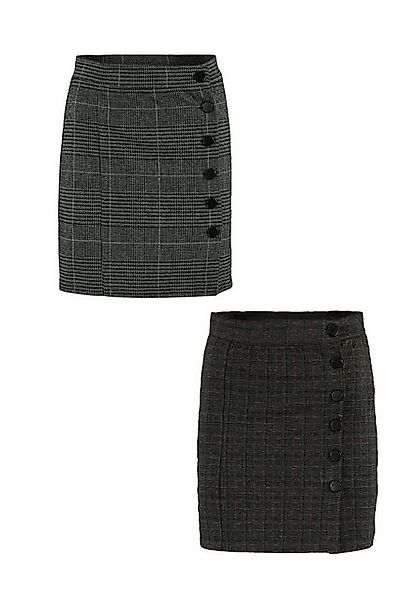 HaILY’S Sommerrock Bleistift 2er-Set Mini mit Knopfleiste (2-tlg) SH P ST C günstig online kaufen