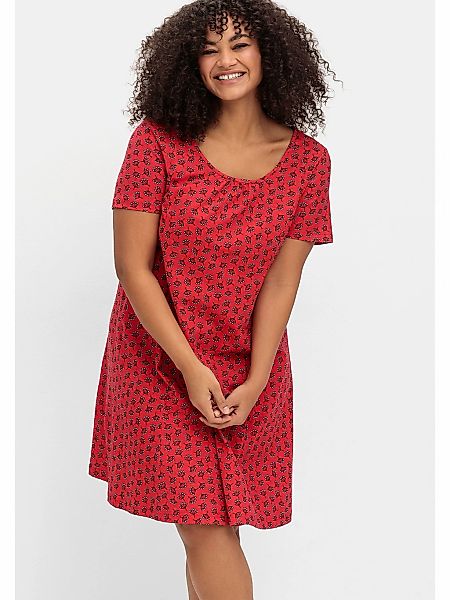 Sheego Jerseykleid "Große Größen", mit schwingendem Rockteil günstig online kaufen