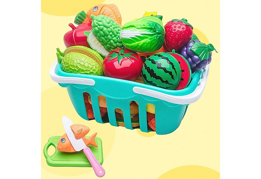 REDOM Spiellebensmittel 75 teiliges Kinder Spiellebensmittel Set, (Lernspie günstig online kaufen