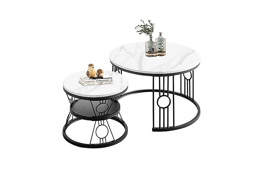 HAUSS SPOLE Couchtisch Kaffeetisch Sofatisch,stapelbarer Beistelltisch,mit günstig online kaufen