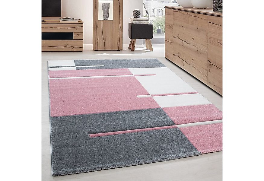 Carpettex Frisé-Teppich Kariert Design, Rechteckig, Höhe: 13 mm, Designer W günstig online kaufen