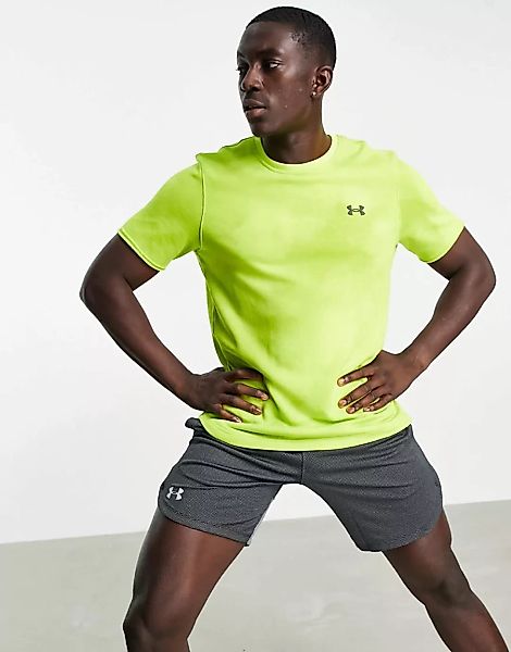 Under Armour – Training Rival – Frottee-T-Shirt in Gelb mit Aufdruck günstig online kaufen