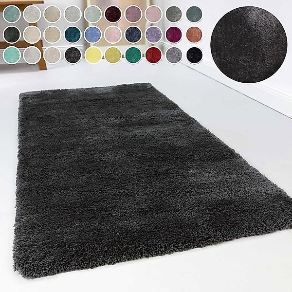 Esprit Hochflor-Teppich "Relaxx ESP-4150" rechteckig 25 mm Höhe Wohnzimmer, günstig online kaufen