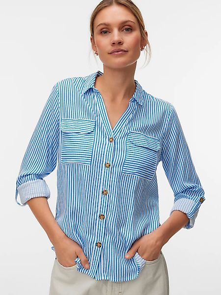 Vero Moda Hemdbluse "VMBUMPY L/S SHIRT NEW WVN GA NOOS" Viskose, regular fi günstig online kaufen