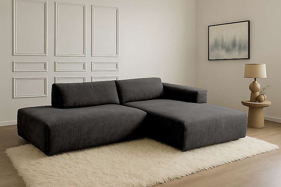 Home affaire Ecksofa "Noord mit Kedernaht, Breite 227 cm, L-Form" Cord, Str günstig online kaufen