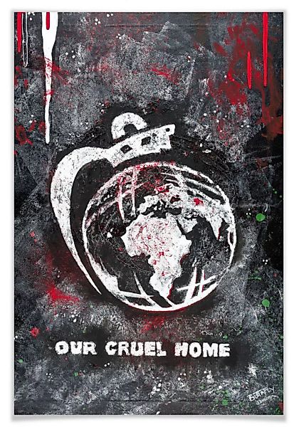 Wall-Art Poster »Our Cruel World«, Schriftzug, (Set, 1 St.) günstig online kaufen
