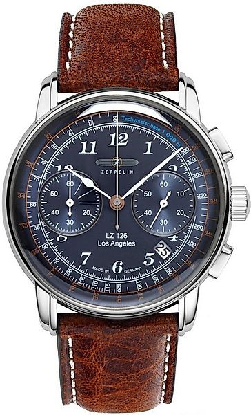 ZEPPELIN Chronograph LZ 126 Los Angeles 7614-3, Armbanduhr, Quarzuhr, Herre günstig online kaufen