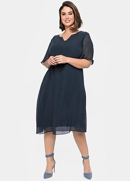 Sheego Chiffonkleid "Chiffonkleid" günstig online kaufen