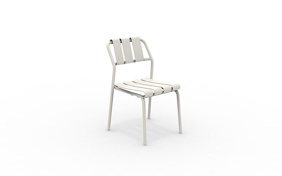 Robuster Terrassenstuhl Verdea stapelbar ivory günstig online kaufen