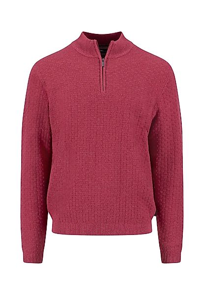 FYNCH-HATTON Strickpullover Zip Troyer, structure berry günstig online kaufen