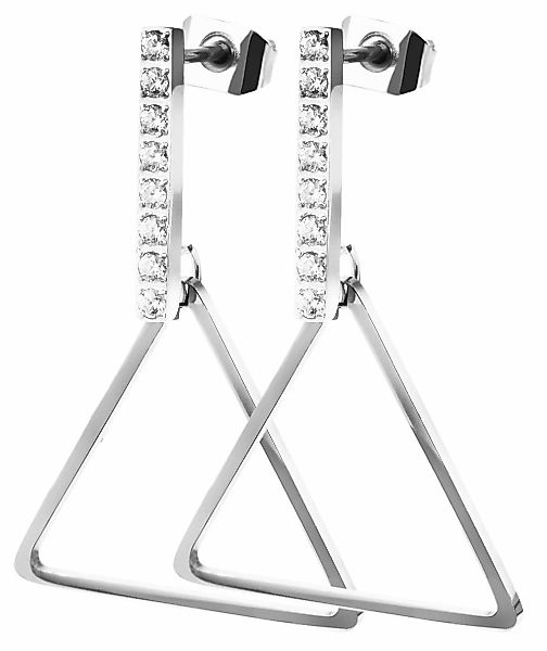 Adelia´s Paar Ohrhänger "Damen Ohrringe aus Edelstahl mit Strass" Ideal als günstig online kaufen