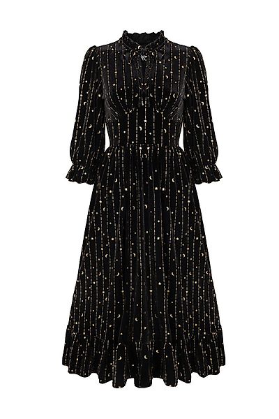 Hell Bunny A-Linien-Kleid Galactica Samt Dress günstig online kaufen