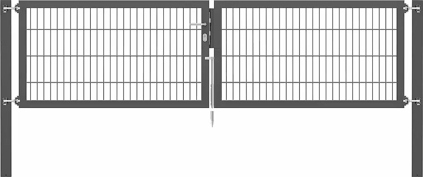 Alberts Zaundoppeltür "Flexo Plus" anthrazit, verschiedene Abmessungen günstig online kaufen