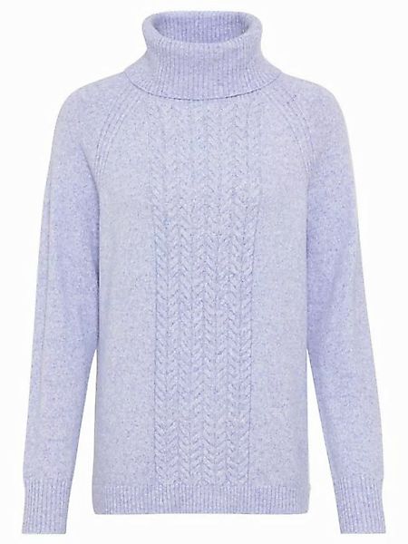 Olsen Rollkragenpullover mit Zopfmuster auf der Vorderseite günstig online kaufen