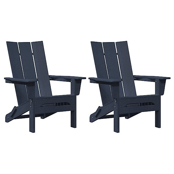 vidaXL Gartenstuhl Faltbare Adirondack Stühle 2 günstig online kaufen