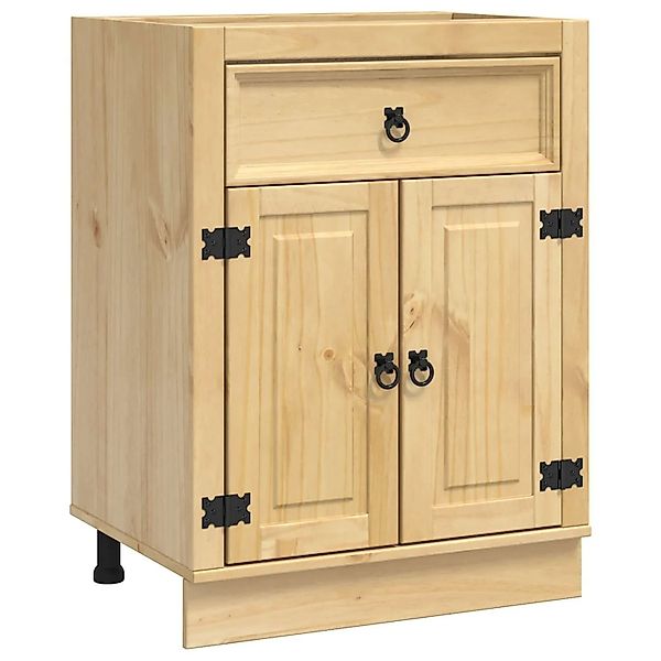 vidaXL Schrank mit Regal Honig 60 x 46 x 81,5 cm Massives Kiefernholz 42007 günstig online kaufen