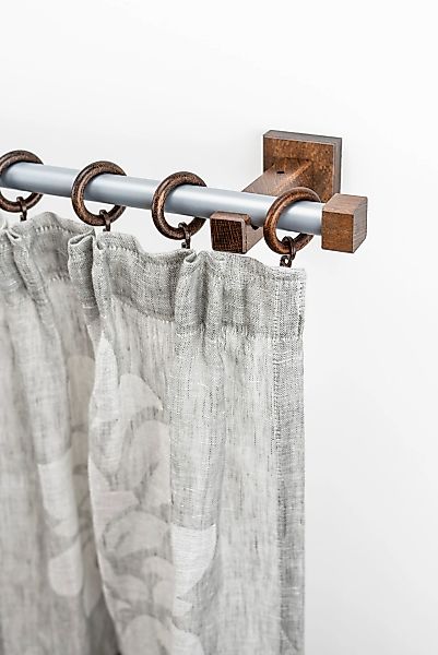 GARESA Gardinenstange "CUBUS" Ø 20 mm 1 läufig-läufig Wunschmaßlänge;Träger günstig online kaufen