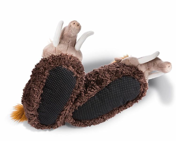 Nici Plüsch Hausschuhe "Mammut", Hausschuh mit wärmendem Textil günstig online kaufen