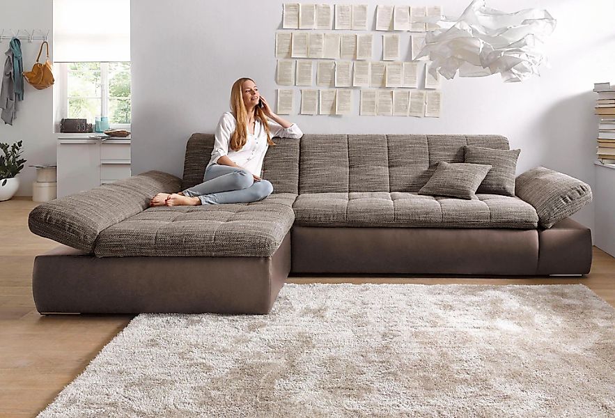 DOMO collection Ecksofa "Moric, L-Form, XXL-Sofa - Breite 300cm", wahlweise günstig online kaufen
