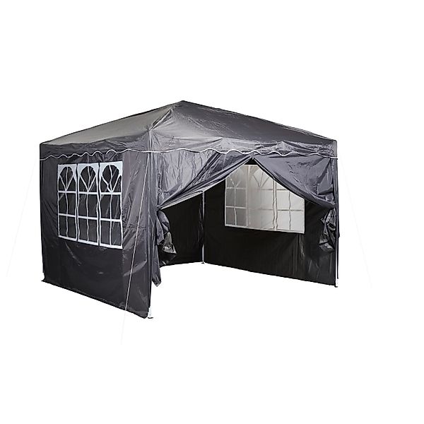 CHILLROI Faltpavillon mit 300 x 300 cm Dachfläche in Anthrazit Wasserdicht günstig online kaufen