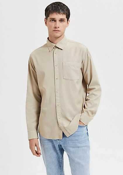 SELECTED HOMME Langarmhemd SLHREGPASTEL-LINEN SHIRT LS W günstig online kaufen