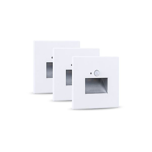 Paulmann "Set LED Wandeinbauleuchte Edge 3er-Set 80x42mm 3x1,2W 3x25lm 230V günstig online kaufen