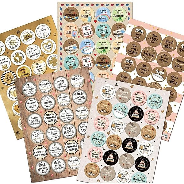 Logbuch-Verlag Dekofigur 120 bunte Aufkleber - günstig online kaufen