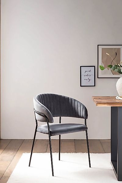 SalesFever Esszimmerstuhl "Idro Komfortabler Polsterstuhl", 1 St., Samt, Ab günstig online kaufen