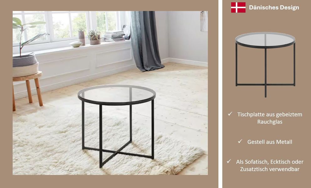 ACTONA GROUP Couchtisch Conrad, TOPSELLER! runder günstig online kaufen