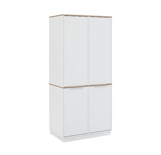 Vicco Aktenschrank Betti, Weiß/Sonoma, 82 x 179 cm mit 6 Regale günstig online kaufen