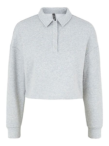 PIECES Pchosanna Polo Shirt Damen Grau günstig online kaufen