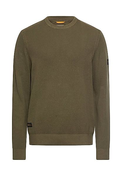 camel active Strickpullover unifarben und aus reiner Baumwolle günstig online kaufen
