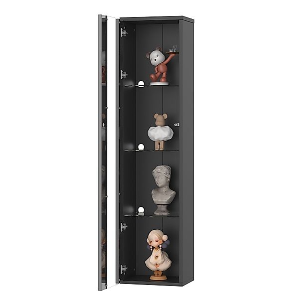 MODFU Vitrine mit LED-Beleuchtung (Multifunktionale Glasvitrine günstig online kaufen