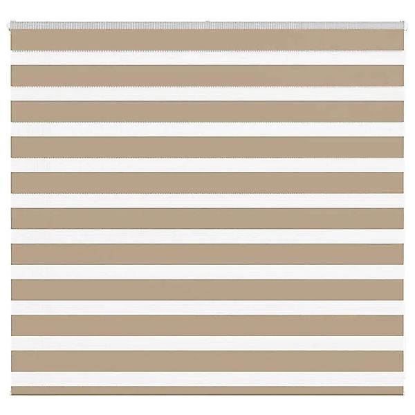 vidaXL Doppelrollo Sandbraun 155x100 cm Stoffbreite 150,9 cm Polyester 4014 günstig online kaufen