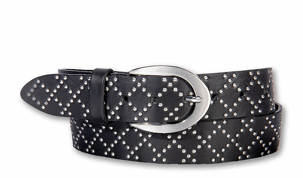 Silbergift Ledergürtel "Ledergürtel rautenförmig strukturiert mit klassisch günstig online kaufen