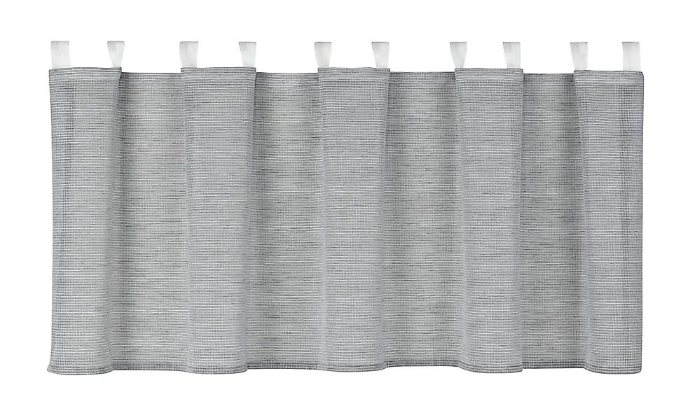 Clever-Kauf-24 Scheibengardine Scheibengardine grau kariert 4048, günstig online kaufen