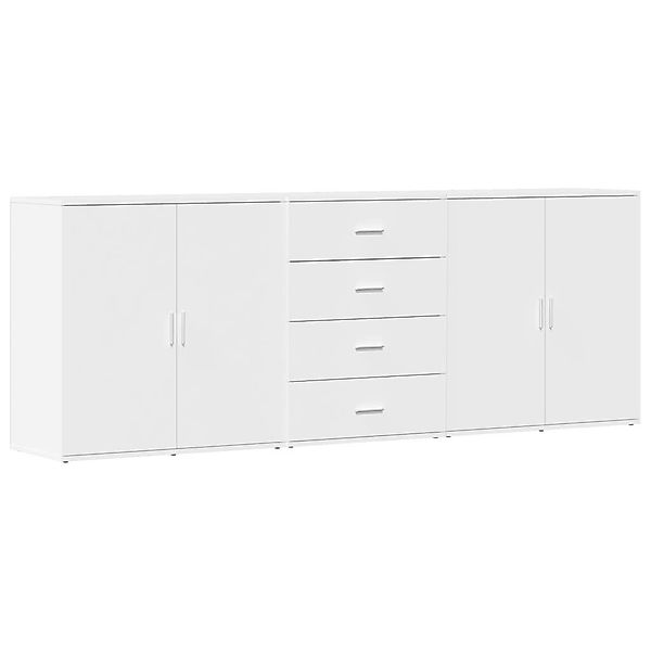 vidaXL Sideboard Sideboards 3 Stk. Weiß günstig online kaufen