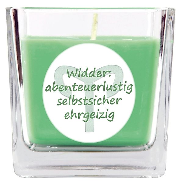 HS Candle Duftkerze & Glas Sternzeichen Coconut Limes 50 Stunden Widder günstig online kaufen