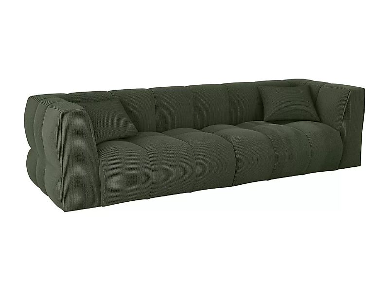 Sofa 4-Sitzer - Cord - Grün - NAEMIA von Maison Céphy günstig online kaufen
