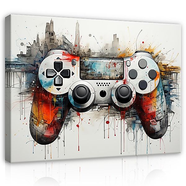 Wallarena Leinwandbild Kinderzimmer Jungen Gaming Jugend günstig online kaufen