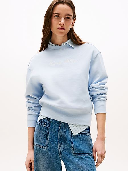 Tommy Hilfiger Sweatshirt "SCRIPT REG PIQUE SWTSHRT", mit Tommy Hilfiger Sc günstig online kaufen