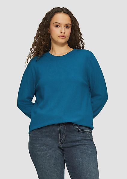 s.Oliver Longpullover Strickpullover Strickpullover aus Viskosemix günstig online kaufen