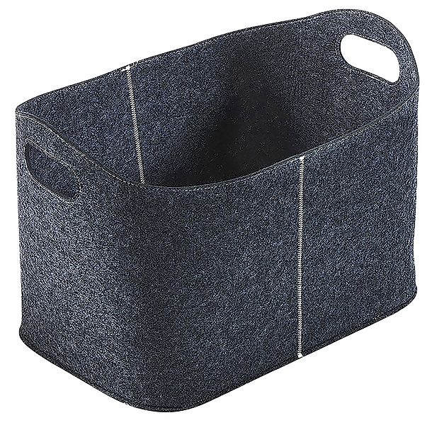 Kobolo Kaminholzkorb Allzweckkorb - mit Grifflöchern - Filz dunkelgrau (ohn günstig online kaufen