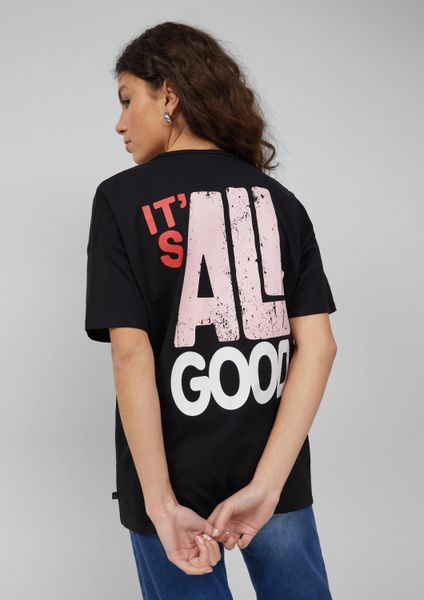 QS Kurzarmshirt T-Shirt Boyfriend-Shirt mit Front- günstig online kaufen