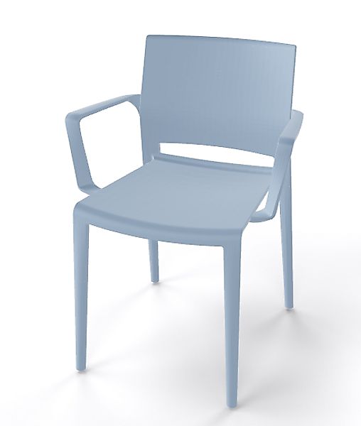 Robuster Stapelstuhl Bakhita B - mit Armlehne für Garten und Wohnbereich he günstig online kaufen