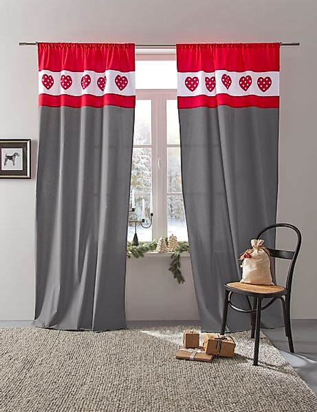 Home affaire Gardine Holly, Stangendurchzug (1 günstig online kaufen